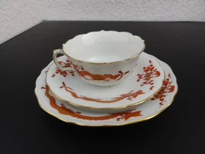 MEISSEN TEE GEDECK REICHER DRACHEN ROT 4 Wahl - Picture 1 of 11