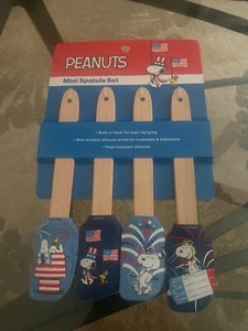Peanuts Snoopy 4th of July Silicone Mini Spatula Set NWT - Picture 1 of 1