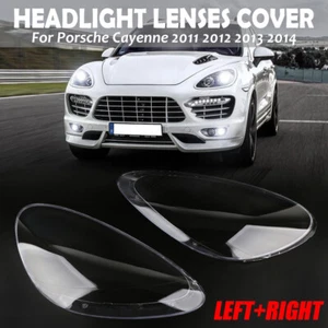 Par de cubiertas de carcasa de lente transparente para Porsche Cayenne 2011-2014 - Imagen 1 de 9