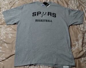 San Antonio Spurs Basketball T-Shirt Men's XXL Grey NBA Brand New 