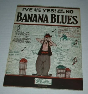 1923 BANANA BLUES Vintage Noten lew brown - Bild 1 von 3