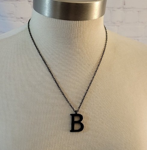 VETEMENTS Collana iniziale lettera "B" catena nera