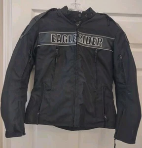 Eagle Riders Motorcycle Jacket Leather With Removable Pads, Liner, Patches.. WMD - Picture 1 of 12