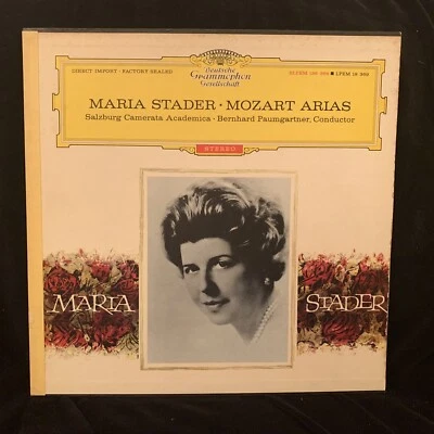 MOZART Arias - MARIA STADER, Paumgartner - DGG TULIP LP RED STEREO 1962 - Image 1 of 4