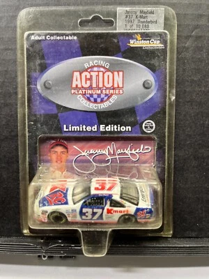 1/64 ACTION PLATINUM SERIES K-MART #37 JEREMY MAYFIELD 1997 THUNDERBIRD WHITE - Image 1 of 2