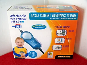 Avermedia DVD EZMaker USB  VHS/8mm Tape To Digital Video Transfer Converter Unit - Picture 1 of 7