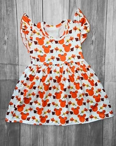 Mickey Pumpkin Dress Halloween Fall Dress - Picture 1 of 2