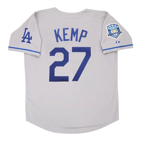 Matt Kemp 2008 Los Angeles Dodgers Road 50th Anniv. Men's Jersey (S-3XL) Cover