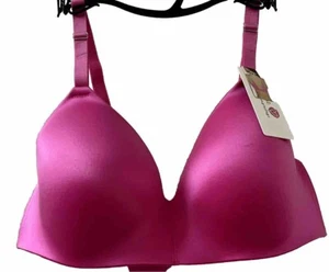 Secret Treasures Bra Women’s Size 34C Full Coverage Wireless Hot Pink - Picture 1 of 5