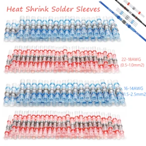 1000/500pcs Solder Sleeve Heat Shrink Butt Wire Connectors Waterproof Terminals - Picture 1 of 23
