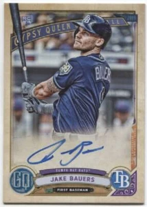 Jake Bauers RC 2019 Topps Gypsy Queen en tarjeta autógrafo automático -RAYS- GQA-JB - Imagen 1 de 1