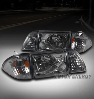 PARA FORD MUSTANG 87-93 FARO DE HUMO FARO CON ESQUINA + ESTACIONAMIENTO IZQUIERDO + DERECHO PAR Foto 1 de 4