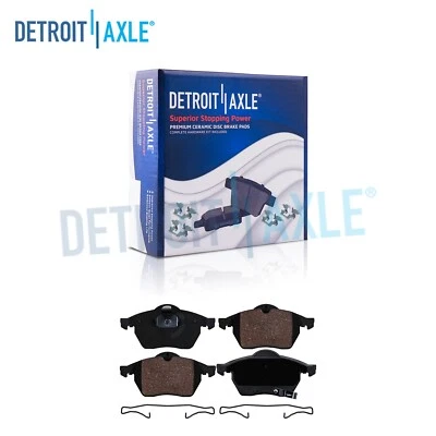 Front Ceramic Brake Pads w/ Hardware for 1999 2000 2001 2002 2003 Saab 9-5 9-3 - Image 1 of 4