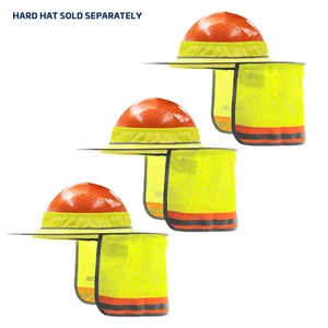 Hartmütze Vollkrempe Sonnenschirm Visier Netz Hals HI VIS REFLEKTIEREND JORESTECH - Bild 1 von 10