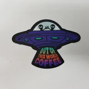 Dutch Bros Sticker März 2025 Raumschiff UFO Out of this World Kaffee - Bild 1 von 4
