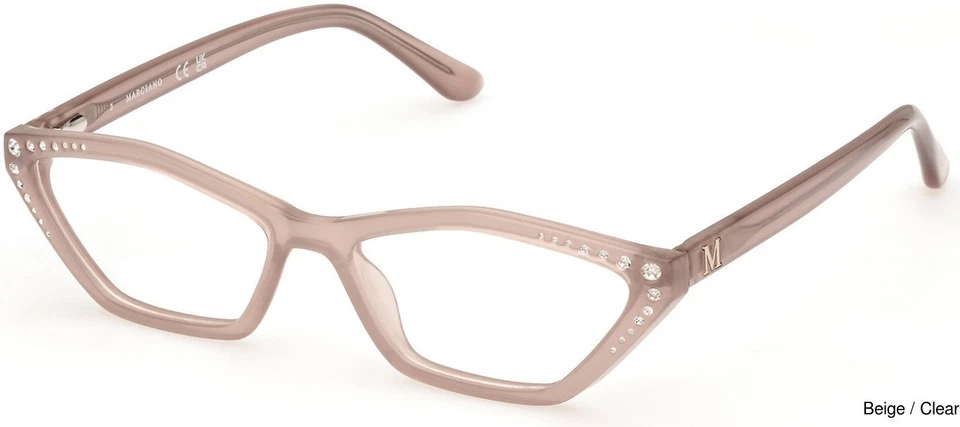 Marco de gafas de plástico beige ojo de gato Marciano By Guess GM50002 059 54-16-145 Foto 1 de 3
