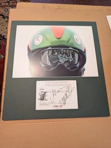 Jaguar F1 Team Photo w/ Jackie Stewart Mark Webber Autographs Matted 18.75 X 20" - Picture 1 of 3