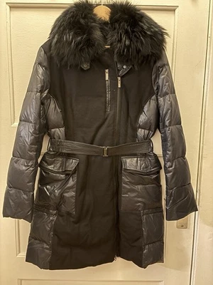 ADD Daunenmantel Gr 42 mit Pelzkragen Wintermantel Daunenmantel - Bild 1 von 4