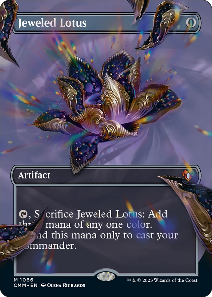 Jeweled Lotus (Borderless Textured Foil Frame Break) Commander Masters - Near Mi - Image 1 of 1