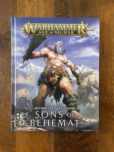 Warhammer Age of Sigmar Battletome Sons Of Behemat Hardback Army Book 2020 GW - Picture 1 of 3