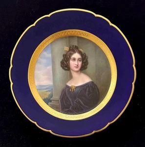 Hand Painted Porcelain Cabinet Plate -Franz Xaver Thallmaier Munich Germany 1890 - Picture 1 of 4