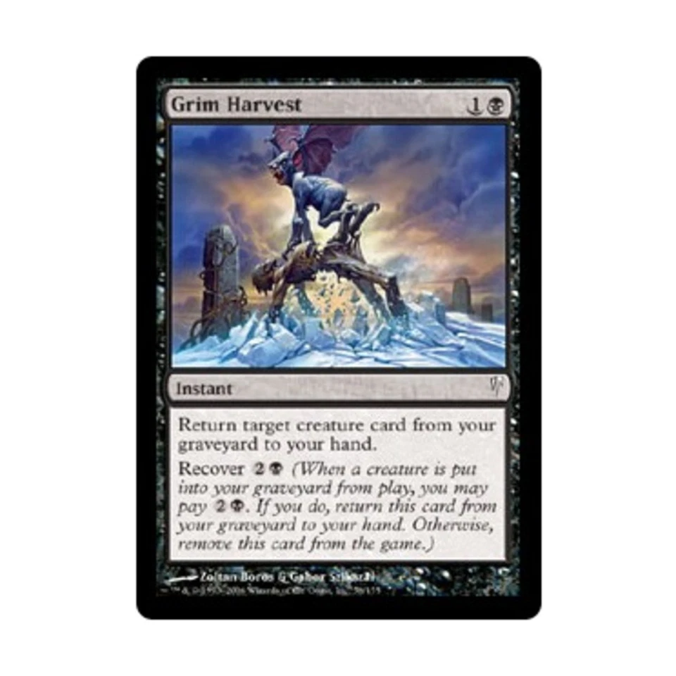 WOTC MtG Coldsnap Grim Harvest (C) (Foil) NM - Image 1 of 1