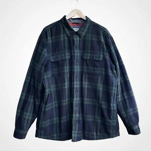 LL Bean PrimaLoft Lined Button Up Shirt Jacket Plaid 298234 Slightly Fitted XL - Picture 1 of 7