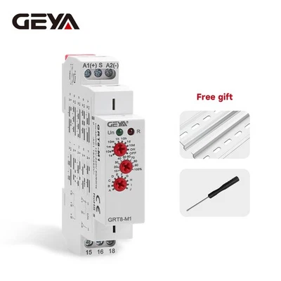 GEYA MultifunctionTimer Relay switch 10 Funcitons Time Delay Relay AC/DC12V-240V - Image 1 of 4
