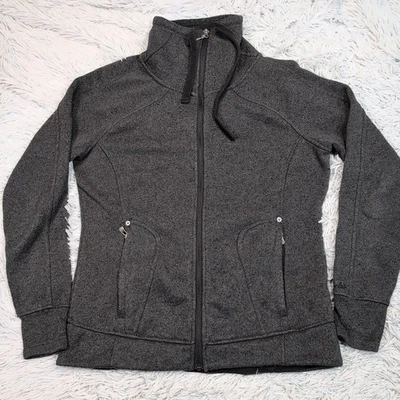 Cabela's Sweatshirt Womens L Gray Gorpcore Zip Up Pockets Lightweight Outdoors - Image 1 of 4