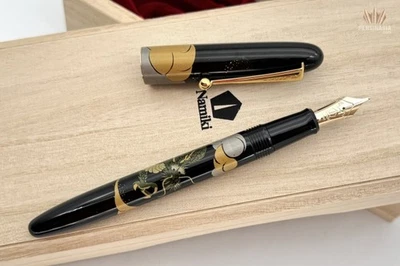 NAMIKI NIPPON ИСКУССТВА ДРАКОН С КУЧЕВОЙ С ЗОЛОТОЙ ОТДЕЛКОЙ ПЕРЬЕВАЯ РУЧКА ОТЛИЧНЫЙ ДИЗАЙН!! - Изображение 1 из 4