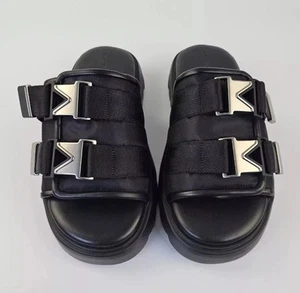 BOTTEGA VENETA Flash sandali neri in gomma slide nuovi taglia 39 US 9 - Foto 1 di 6