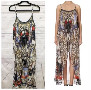 CAMILLA Dress 100% Silk Overlay Size S Floral Animal Print Dear Brigitte - Picture 1 of 12