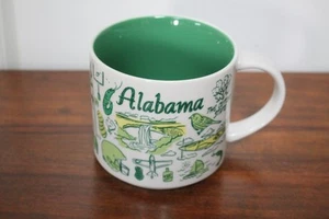 Starbucks ALABAMA MUG Been There Series Cotton State 2019 Green 14oz NWOT - Picture 1 of 6