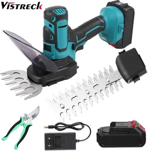 Vistreck Cordless Grass Shears 2 in 1 Handheld Grass Trimmer Hedge Trimmer SHQK - Picture 1 of 10