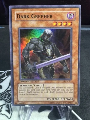 Yu-Gi-Oh! Dark Grepher #PTDN-ENSP1 Limited Edition 2008 Excellent Condition! - Image 1 of 2