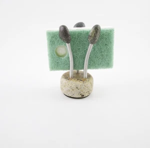 Piedras marinas salpicaduras granito y piedra esponja postarlo porta notas hecho a mano en NH - Imagen 1 de 6