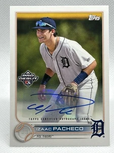 2022 Topps Pro Debutto Izaac Pacheco Auto #PD-76 - Foto 1 di 2