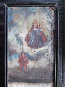 Maria mit Kind Ecce Homo  Öl auf Holz Selm bichler Thalgau 1729 - Bild 1 von 14