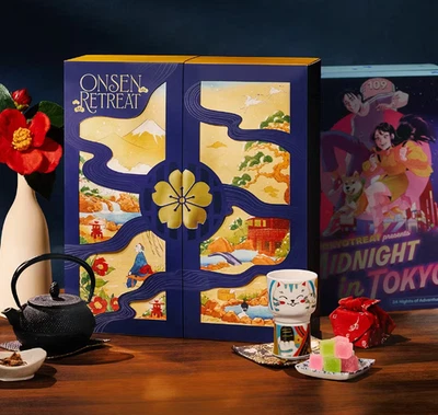 Traditional Japan Advent Calendar Gift set/12 homeware items and snacks or teas - Image 1 of 4