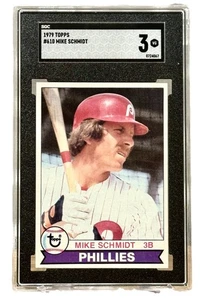 1979 Topps Mike Schmidt - SGC 3 Very Good - Harsh Grade. Card Is EX+. Phillies - Picture 1 of 2