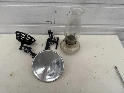 Old Bracket Lamp with Mercury Reflector - Image 1 of 4