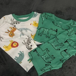 Carter's 2er Set Jungen Safari Löwe & Nashorn Pyjama Shorts Set Kleinkind 5T Neu mit Etikett - Bild 1 von 7