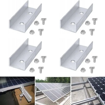 SOL-TEC C Schienenverbinder Profilverbinder für 40x40 mm PV Solar Schiene 45x25x120mm *