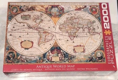 New EuroGraphics Antique Map of The World Jigsaw Puzzle 2000 Piece - Image 1 of 4