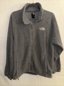 The North Face Full Zip Sweater Jacket Mens Large Dark Gray Fleece - Picture 1 of 3