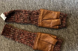 Carolina Amaro New York Fingerlose Handschuhe Neu mit Etikett - Bild 1 von 5
