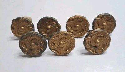 Lote 7 perillas tiradores de gabinete provincial francés florales vintage JAPÓN Foto 1 de 4