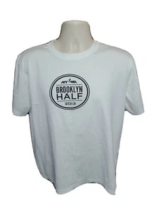 2013 NYRR Brooklyn Half Run Mens Medium White Jersey - Picture 1 of 12