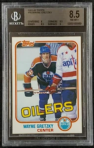 Wayne Gretzky 1981 Topps #16 G.O.A.T Beckett 8,5 NM-MT + Edmonton Oilers - Bild 1 von 2