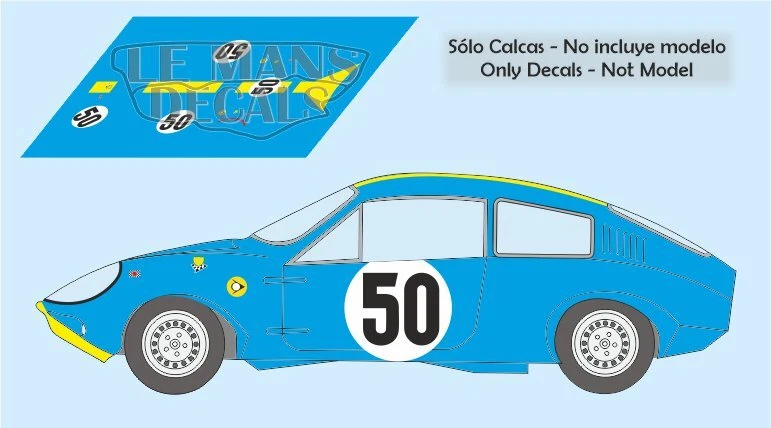 Autocollants Marcos Mini GT 1966 1:32 1:43 1:24 1:18 fente calques - Photo 1/1